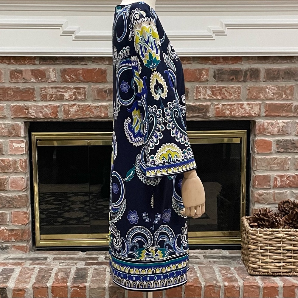 Laundry by Shelli Segal Y2K paisley/floral print knee length dress / 4 / EUC - Picture 6 of 16
